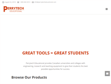 Tablet Screenshot of perrytecheducational.com